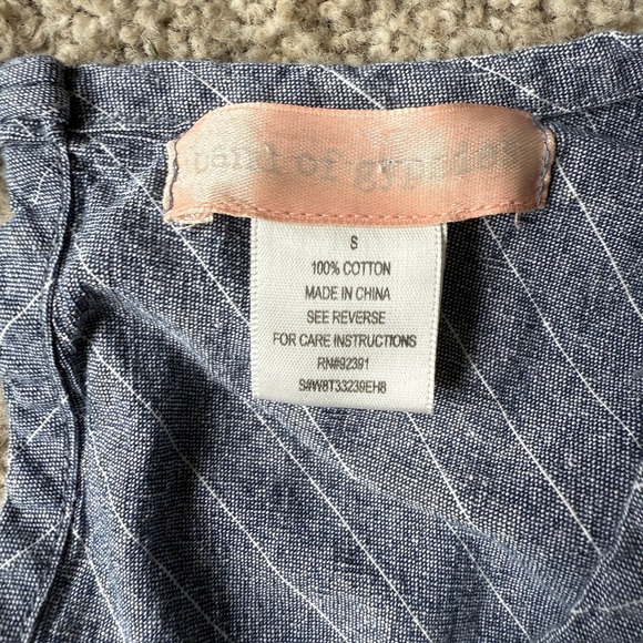 Band of Gypsies 100% Cotton Striped Tunic Lagenlook - Picture 8 of 11